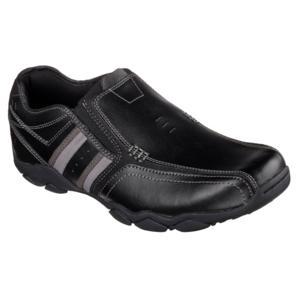 BRAND NEW men Skechers skechers zinroy leather slip on shoes size US 8.5 - Picture 1 of 3